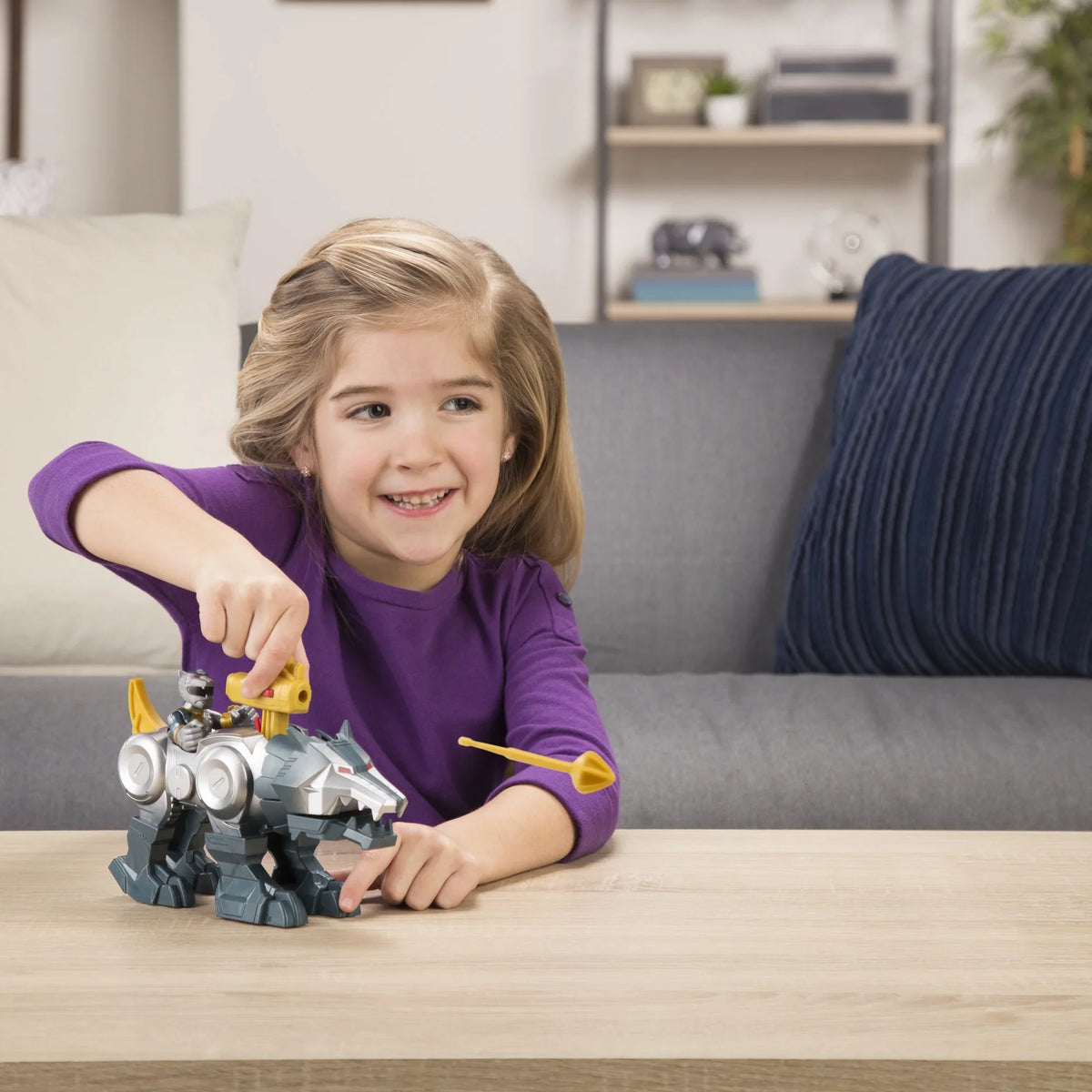 Playskool Heroes Power Rangers Silver Ranger and Wolf Zord 2-Pack Figures