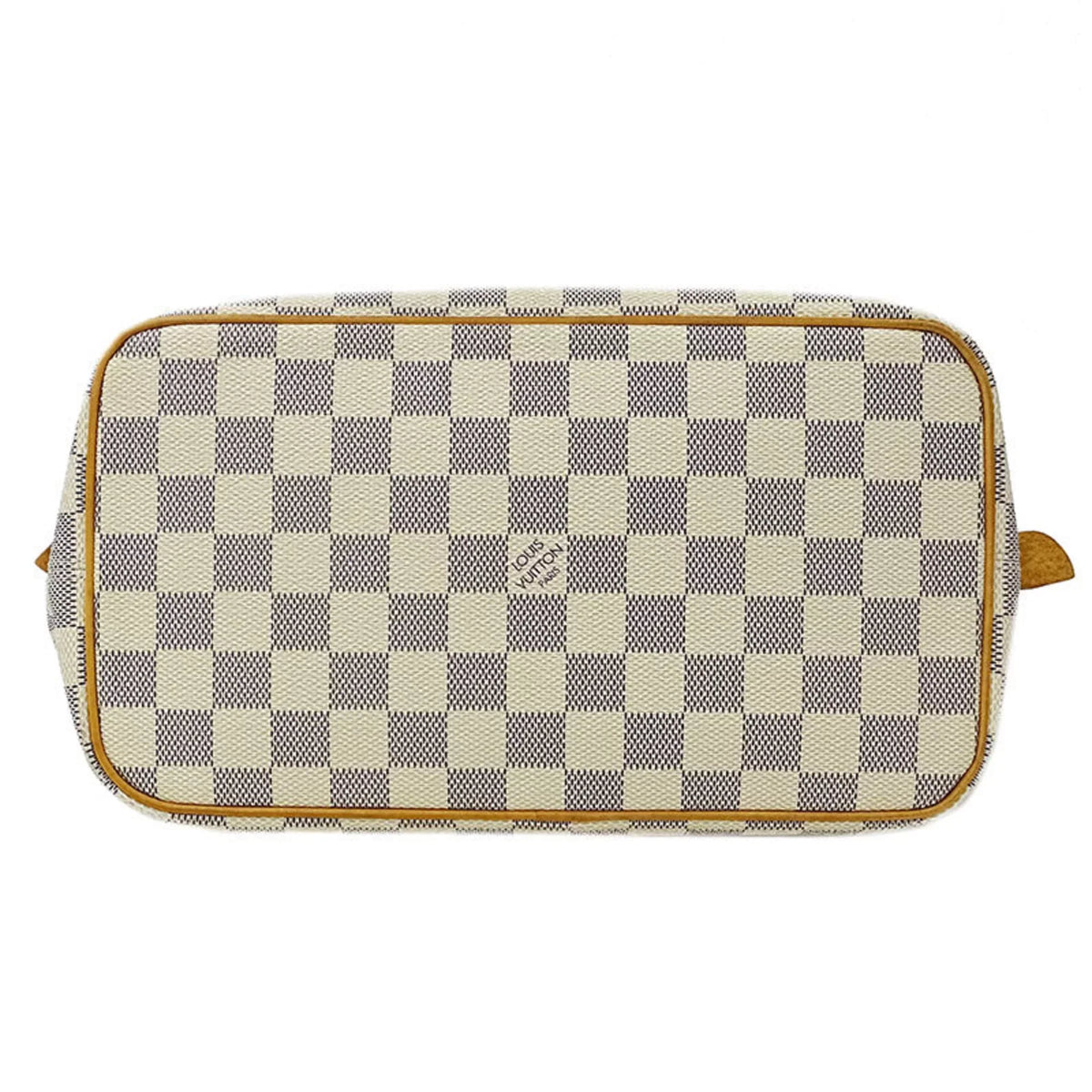Authenticated Used Louis Vuitton   Bag Damier Azul Ladies Tote Handbag Saleya   White Gray