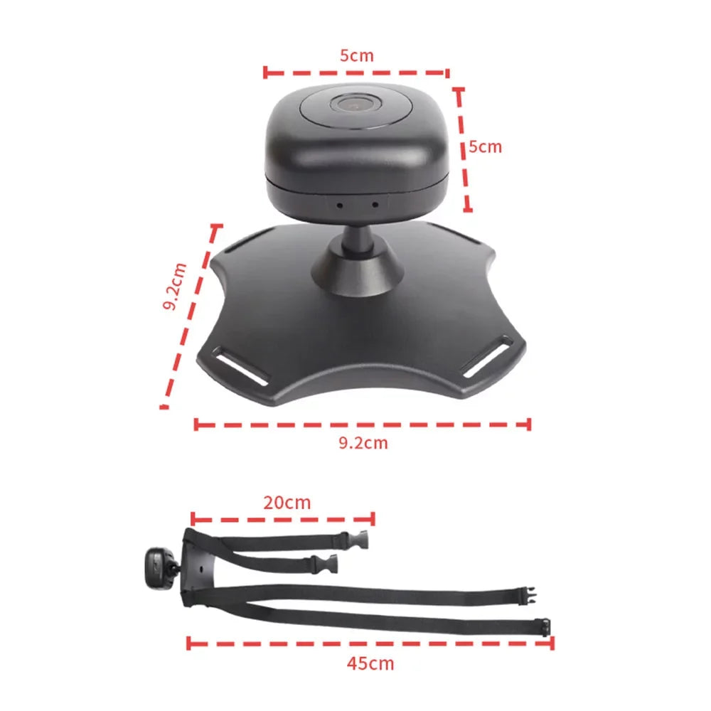 Anself Wireless Baby Car Mirror Camera with 360° Rotation and Night Vision -  Powered