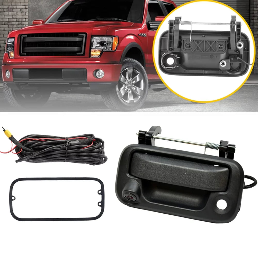 Tailgate Handle with Rear View Camera Backup Camera Fits For 2004-2014 Ford  2008-2014