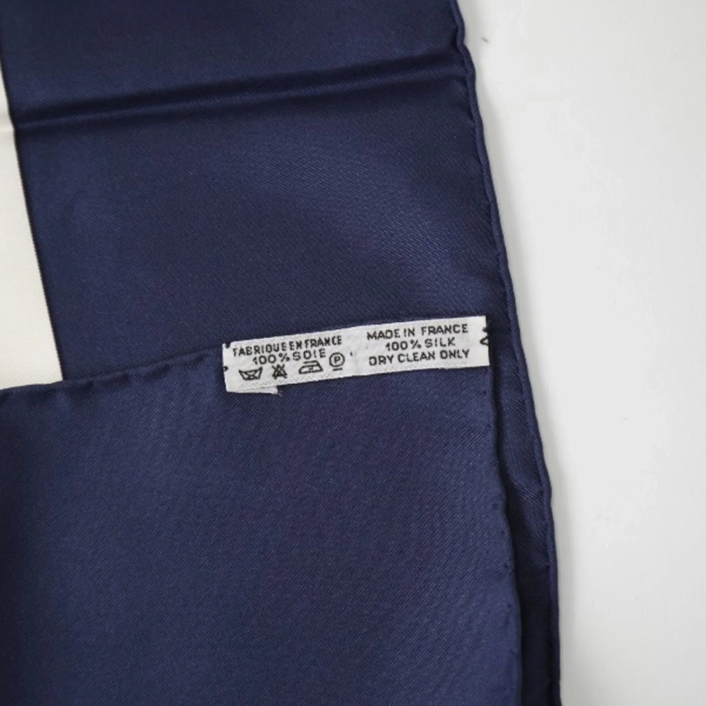 Pre-Owned   de  Carre90 Hermes Blue Scarf (Good)