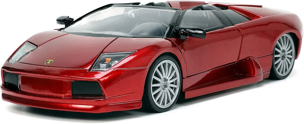 Lamborghini Murcielago Roadster Red Metallic "Hyper-Spec" Series 1/24 Diecast Model Car by Jada