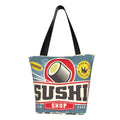 Lukts Sushi Retro Sign (2) Tote Bag,Shoulder Bag Women' Hobos Handbags Large Capacity Shopping Bag