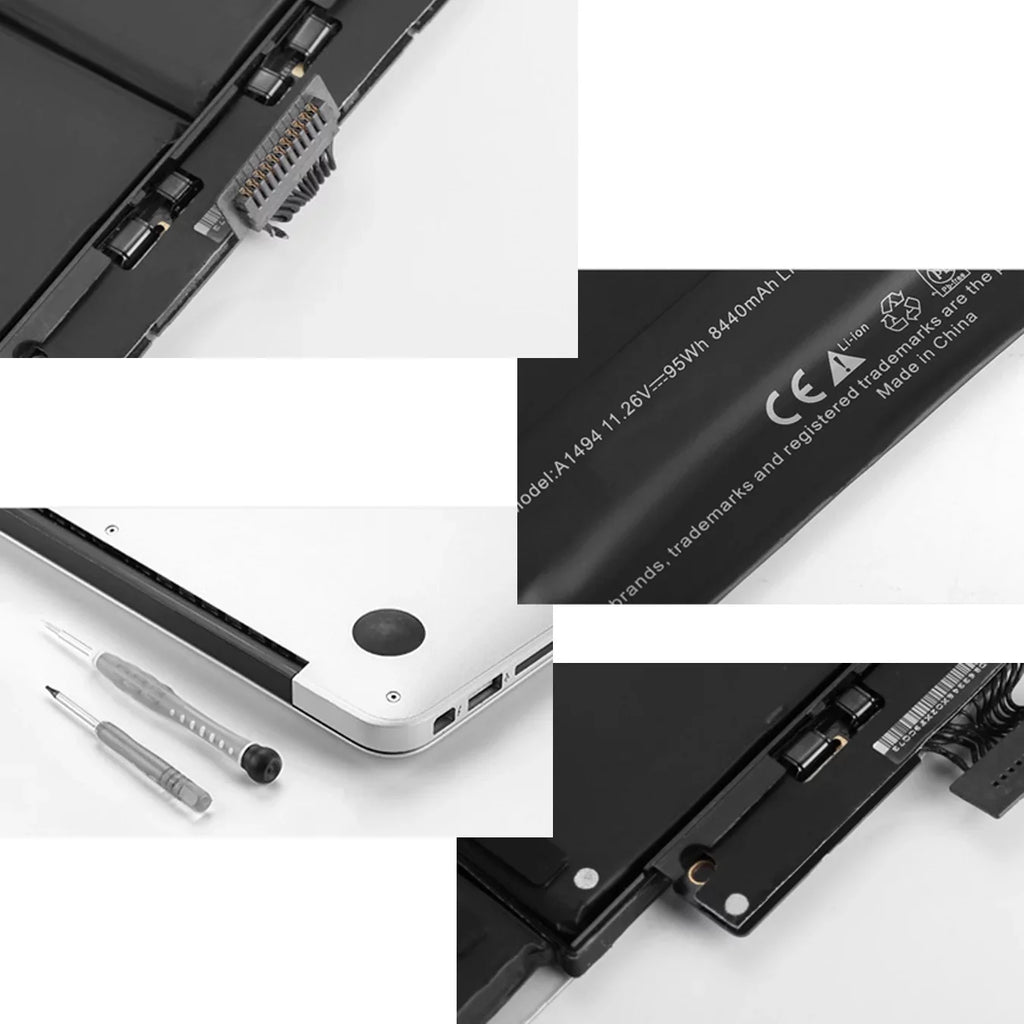 Battery Compatible Mac  Mac Book Pro 15" Retina (Late 2013 & Mid 2014), Fits   (11.26V 95Wh 8440mAh)