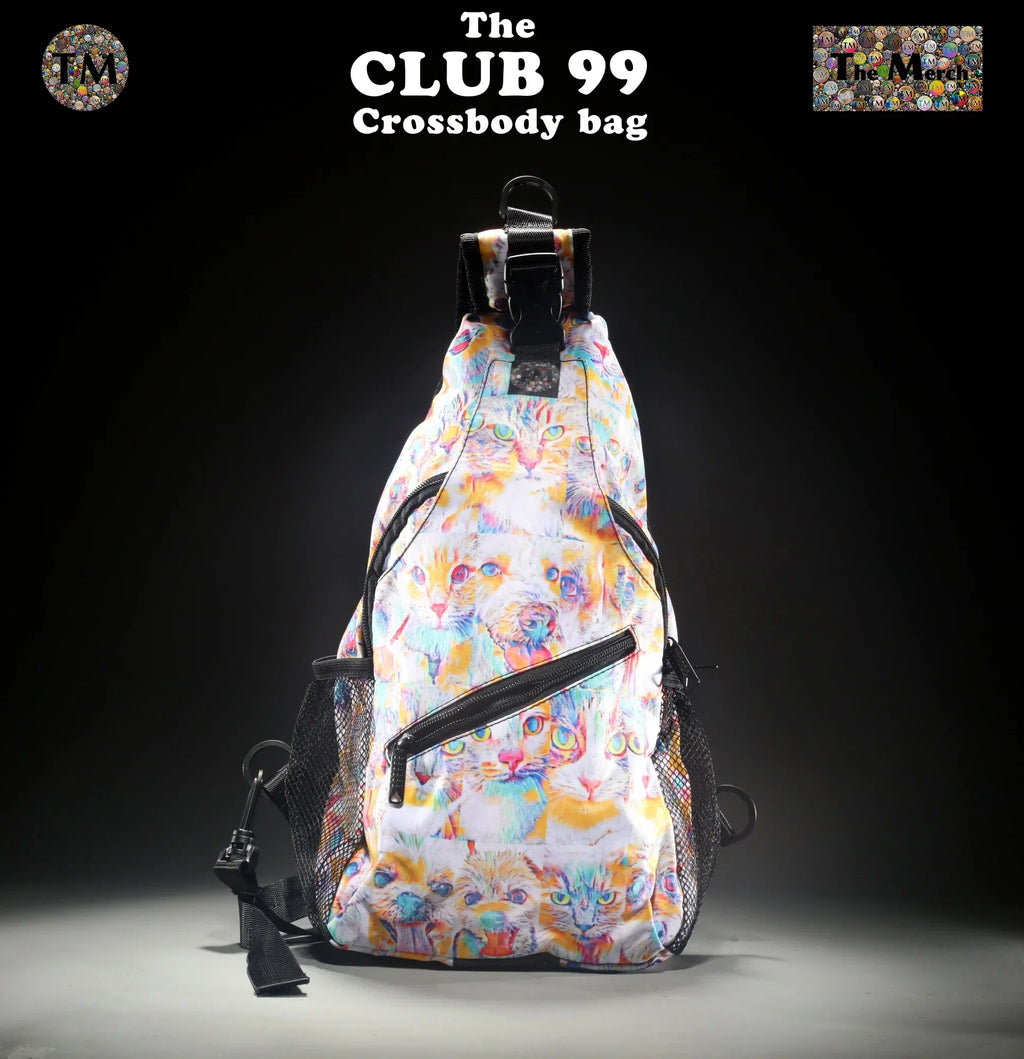 Crossbody Bag - Club 99 - (Turquoise/Orange/Cream) - Unisex - All Ages - The Merch by  Visual Arts