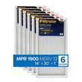 Filtrete 14x30x1,  Furnace Air Filter,  1900, Healthy Living Ultimate Allergen, 6-Pack (exact dimensions 13.81 x 29.81 x 0.78)