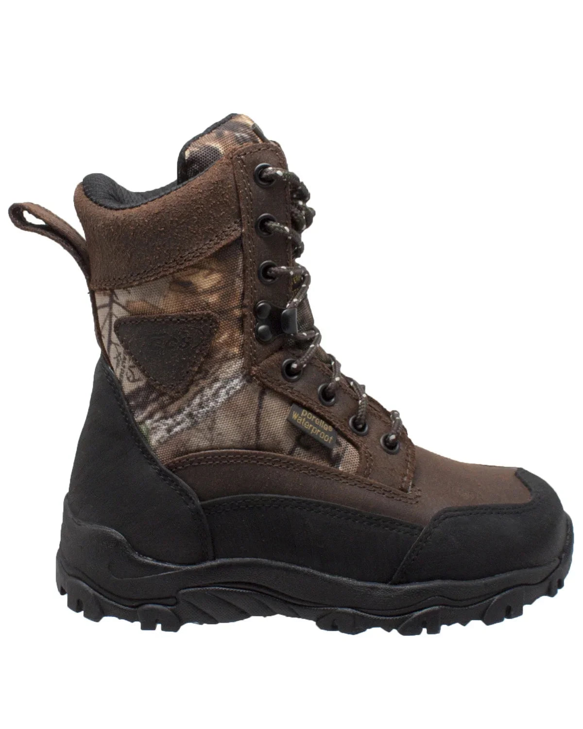 AdTec Childrens 8" Hiking Hiker Hunting Camping Waterproof Boot Shoe Camo (2 )