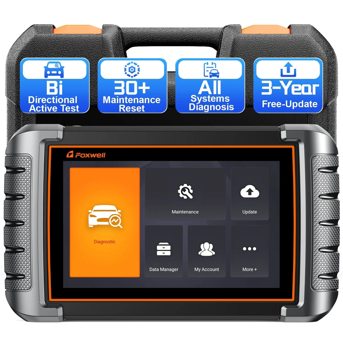 Foxwell   Scanner Automotive Bi-Directional Scan Tool Active Test All System 30+ Reset Code Reader