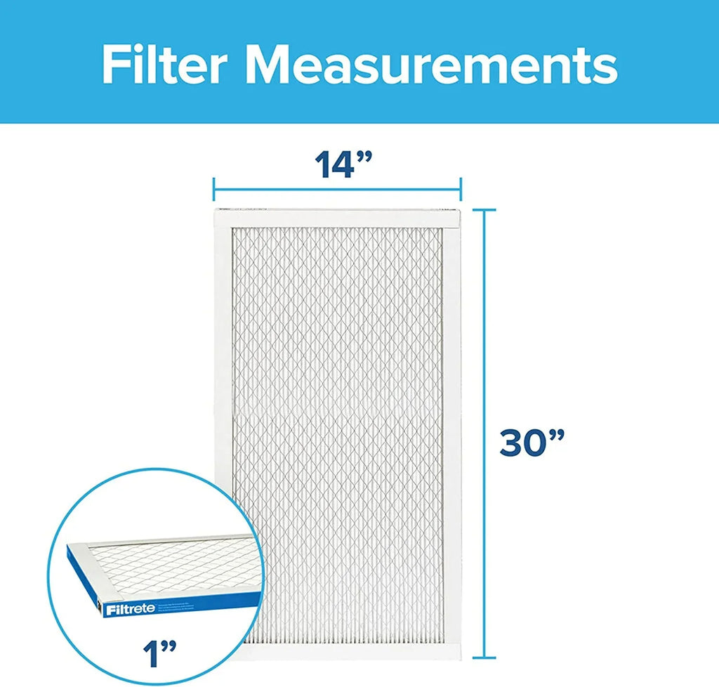 Filtrete 14x30x1,  Furnace Air Filter,  1900, Healthy Living Ultimate Allergen, 6-Pack (exact dimensions 13.81 x 29.81 x 0.78)