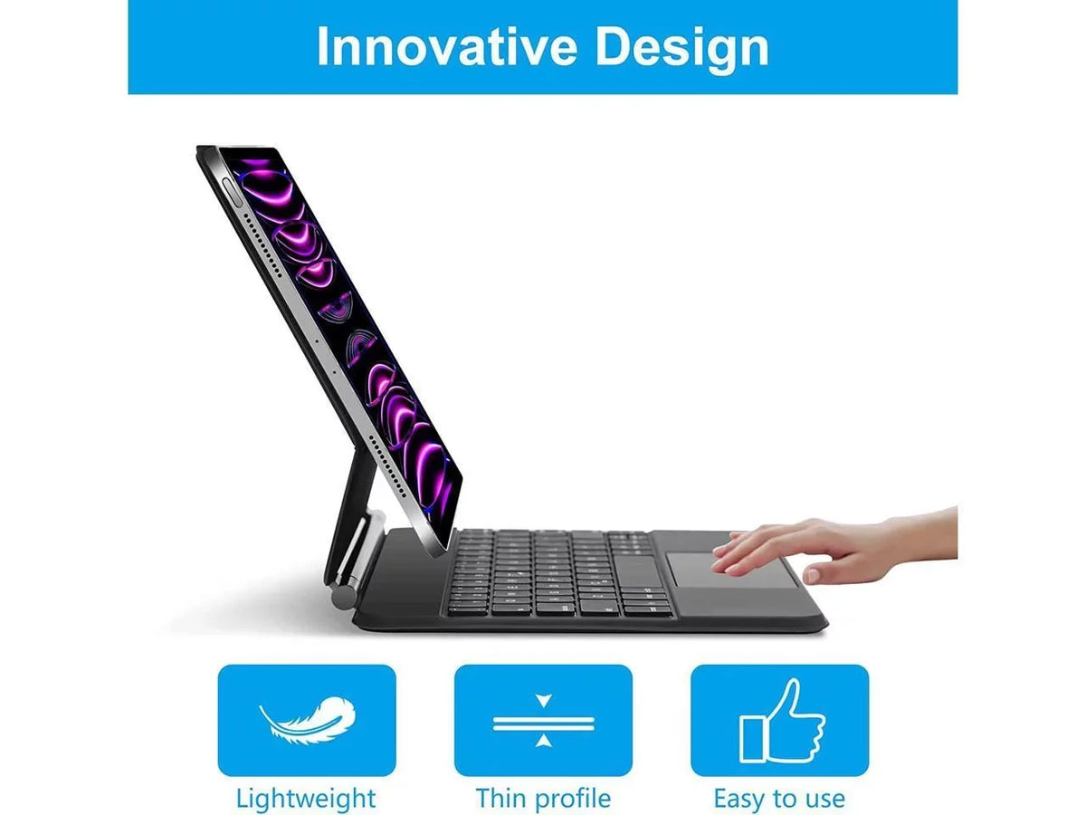 Magic Keyboard for iPad Pro 11 inch 2022 2021 2020 2018 4th 3rd 2nd 1st Gen iPad Air 5 2022 Air 4 10.9 2020 Backlit Trackpad Keyboard Magnetic Stand Cover