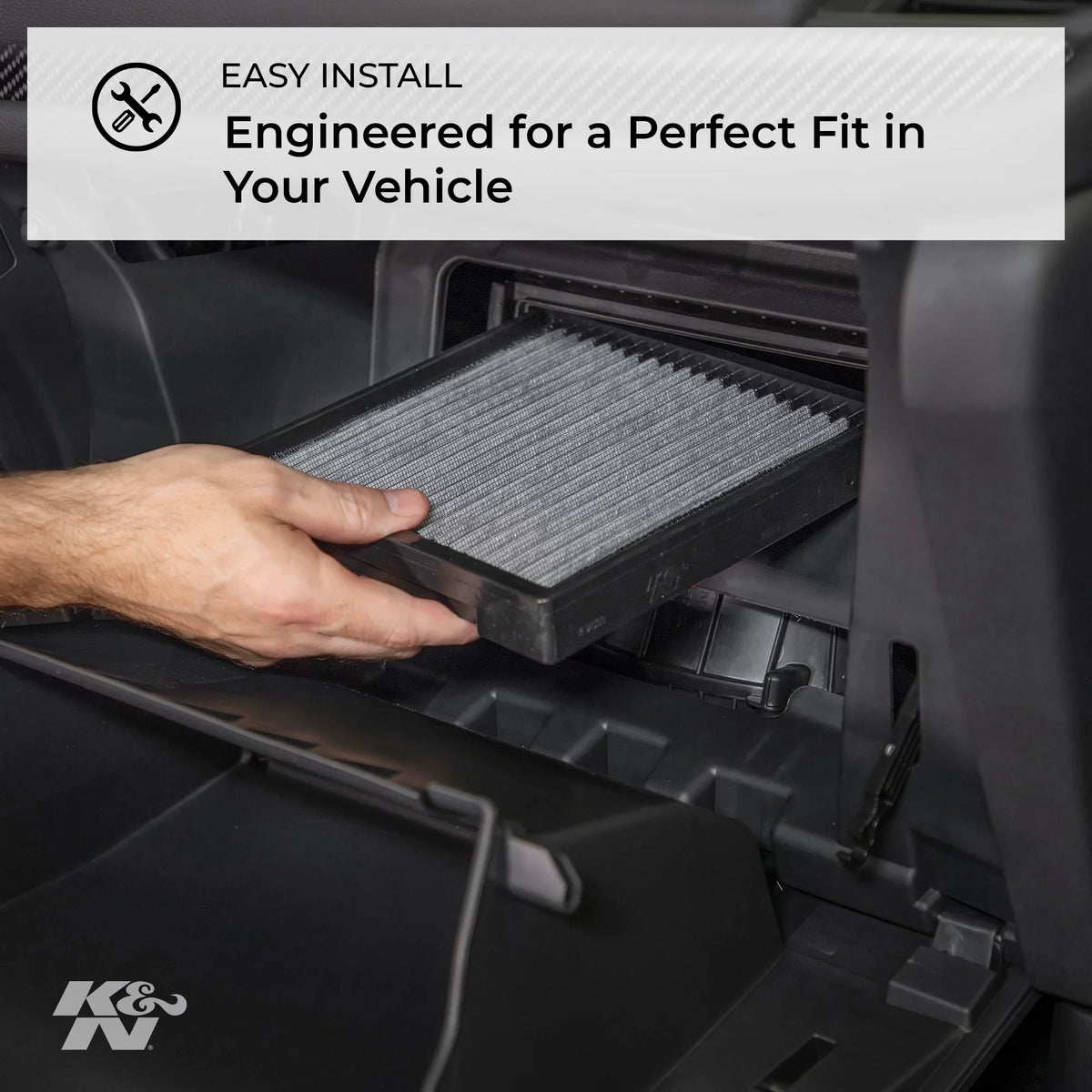 & Cabin Air Filter: Washable and Reusable: Designed For Select 2005-2014 Ford Mustang Vehicle Models,