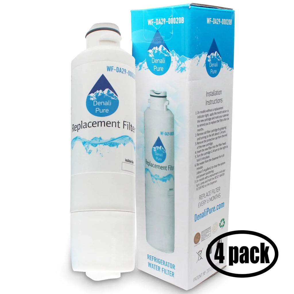 4-Pack Replacement for Samsung -97-08006A- Refrigerator Water Filter - Compatible with Samsung -97-08006A- Fridge Water Filter Cartridge