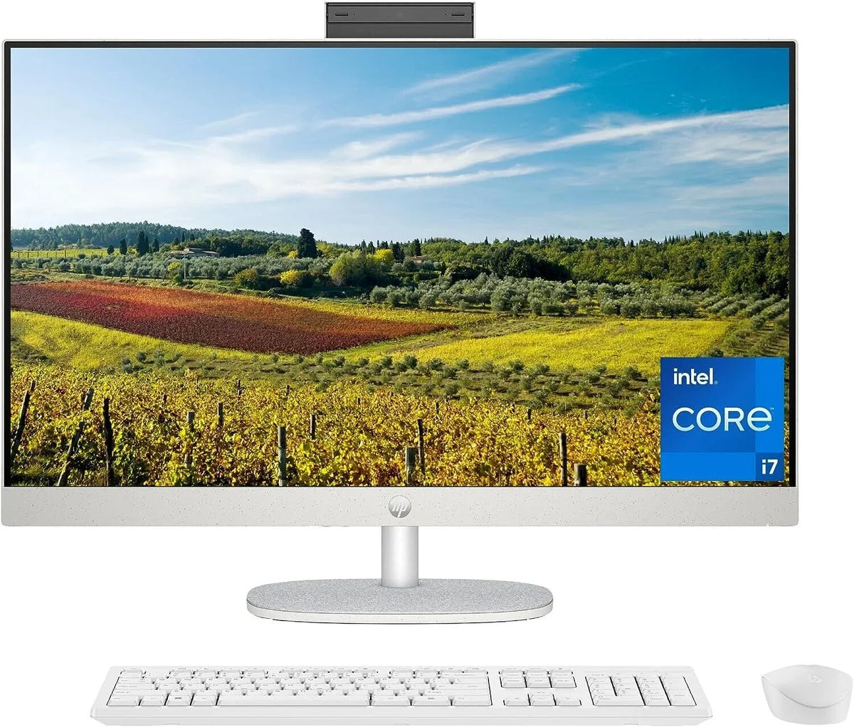 27 inch All-in-One Desktop ,  Display, 13th Generation Intel Core i7-1355U, 12  , 512  , Intel Iris Xe Graphics, Windows 11 Pro, 27-cr0082 (2023),Black