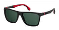 Carrera Men's / Square Sunglasses, Black/Green, 56 mm