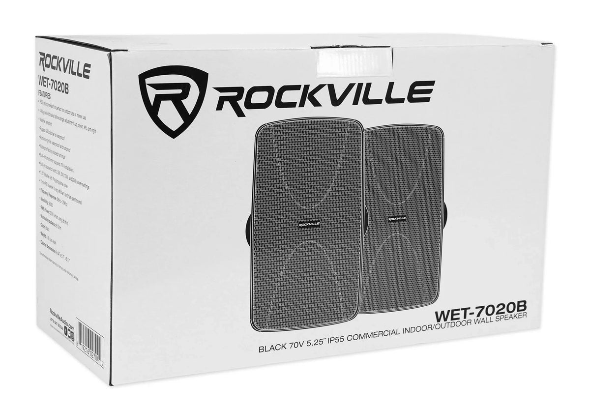 Rockville   Multi Room Home Receiver+6) Ceiling+2) Black Wall Speakers