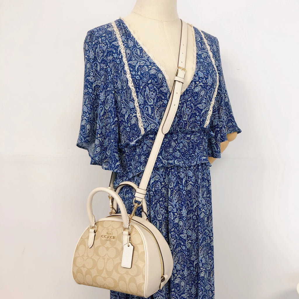 Coach  Sydney Satchel In Signature Canvas