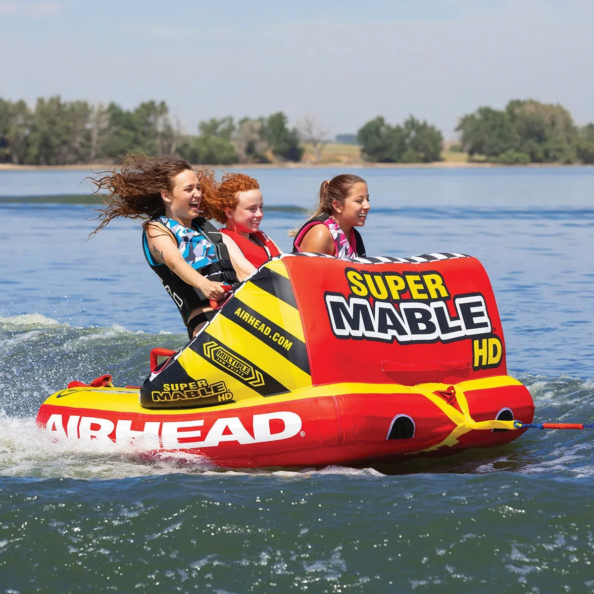 Airhead Airhead Super Mable , Red/Yellow, 3 Rider