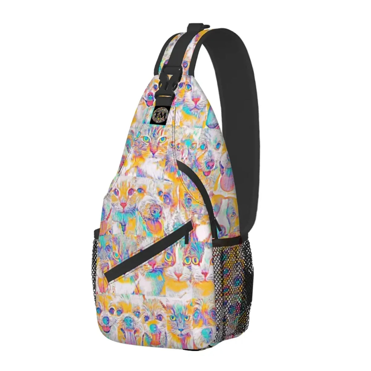 Crossbody Bag - Club 99 - (Turquoise/Orange/Cream) - Unisex - All Ages - The Merch by  Visual Arts