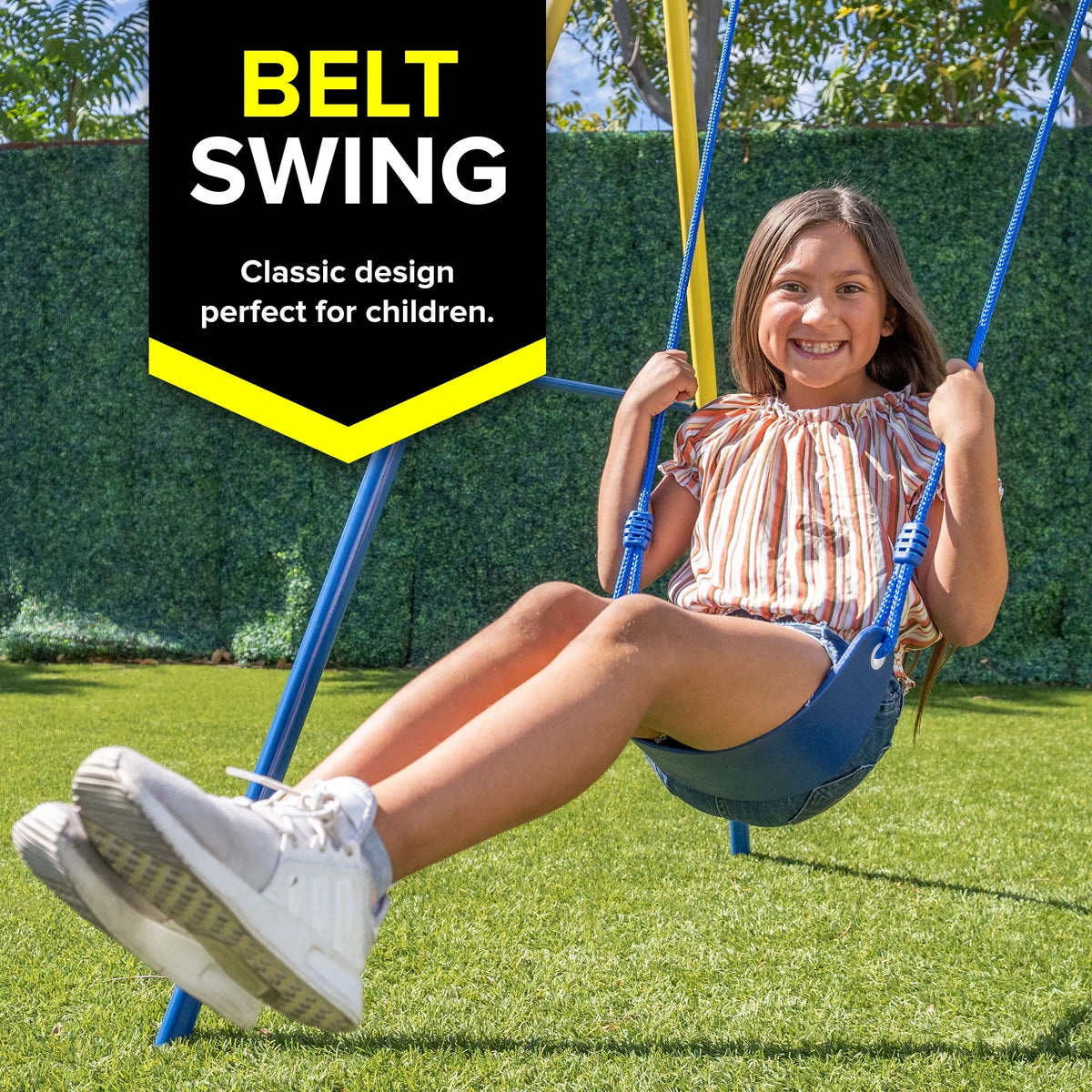 Sportspower Swing and Saucer Swing Metal Set with Heavy Duty -Frame, holds up to 300 lb.
