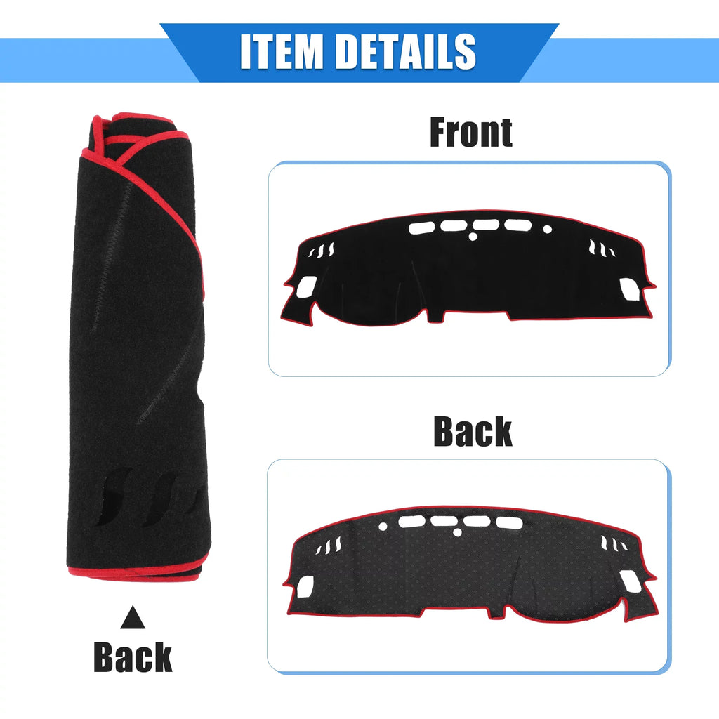 Unique Bargains Car Center Console Dashboard Cover Compatible for Nissan Altima 2019-2020 Protective Polyester Red