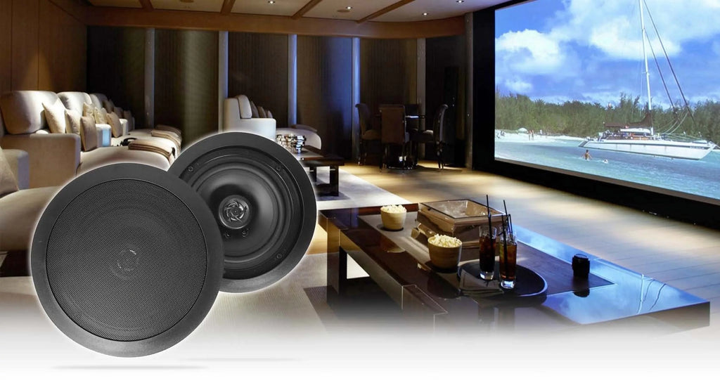 Rockville   Multi Room Home Receiver+6) Ceiling+2) Black Wall Speakers