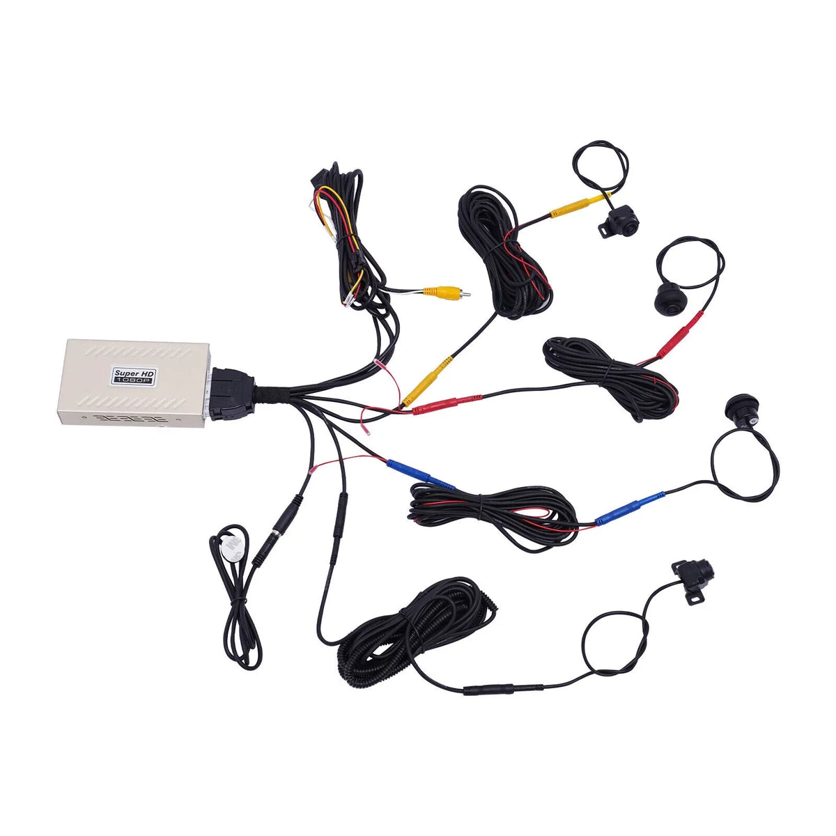 360° Bird View Panoramic System 4-camera 1080P Car  Recording Night Vision Recorder