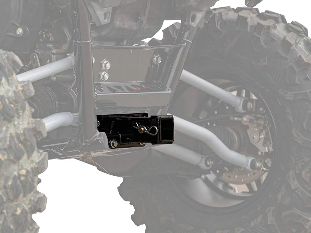 SuperATV Rear Receiver Hitch for 2020+ Kawasaki Teryx  1000|Includes Cotter Pin and Hitch Pin|Max Towing Capacity 1500 .|Fits Standard 2" Attachments|---02