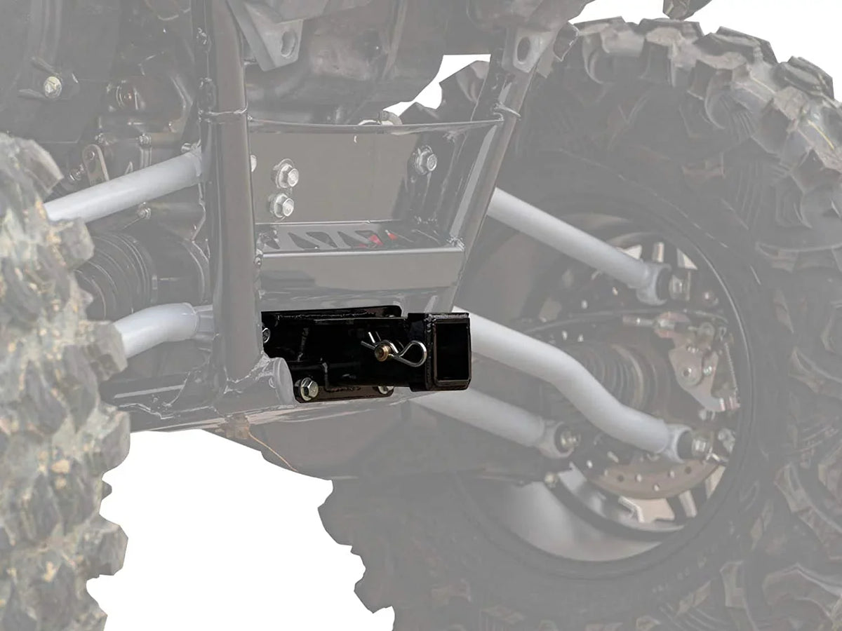 SuperATV Rear Receiver Hitch for 2020+ Kawasaki Teryx  1000|Includes Cotter Pin and Hitch Pin|Max Towing Capacity 1500 .|Fits Standard 2" Attachments|---02