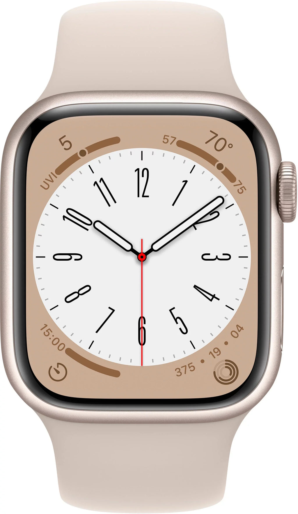 Restored Apple Watch Gen 8 Series 8 41mm Starlight Aluminum - Starlight Sport Band 3K762LL/ (Refurbished)