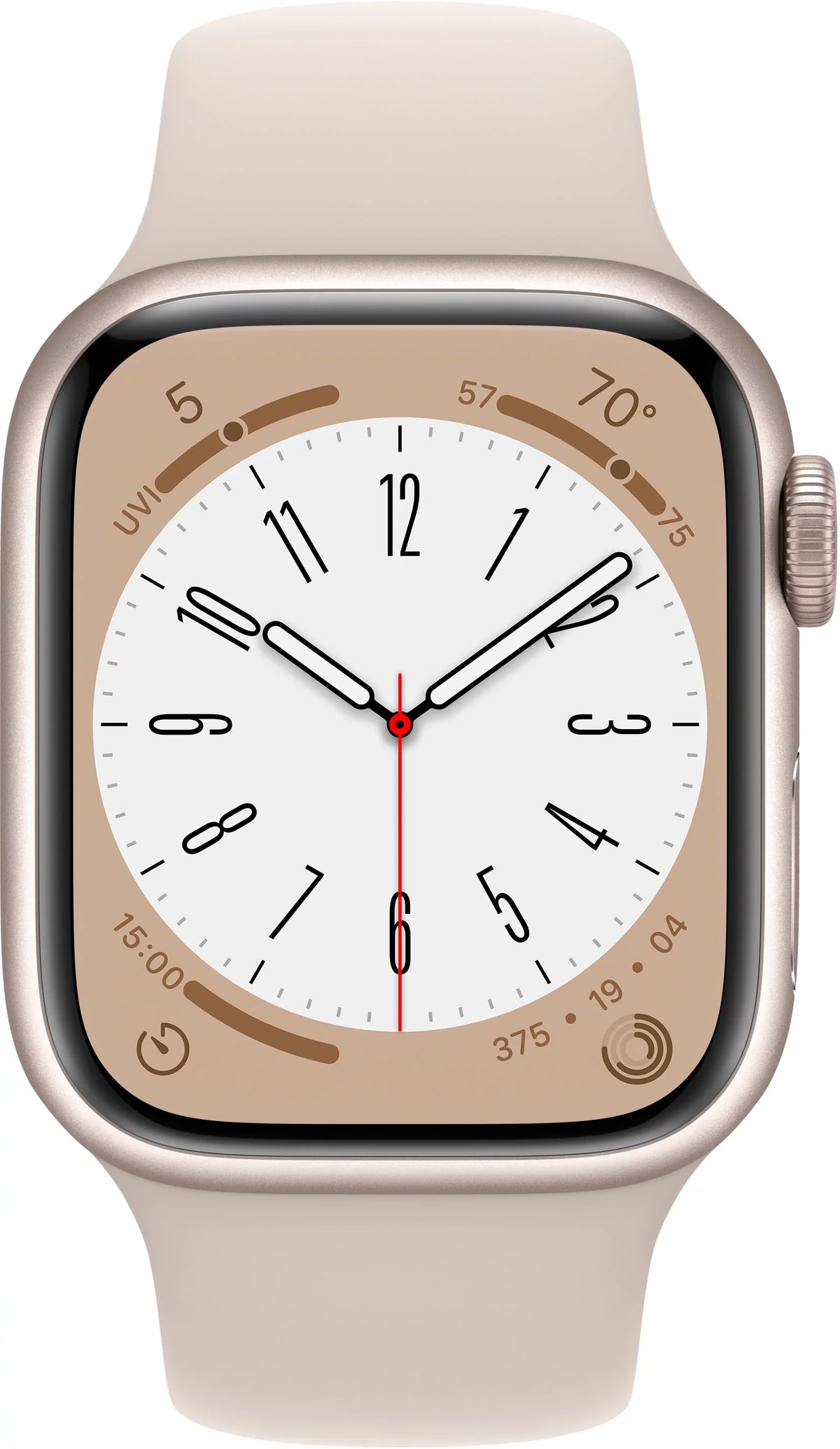 Restored Apple Watch Gen 8 Series 8 41mm Starlight Aluminum - Starlight Sport Band 3K762LL/ (Refurbished)