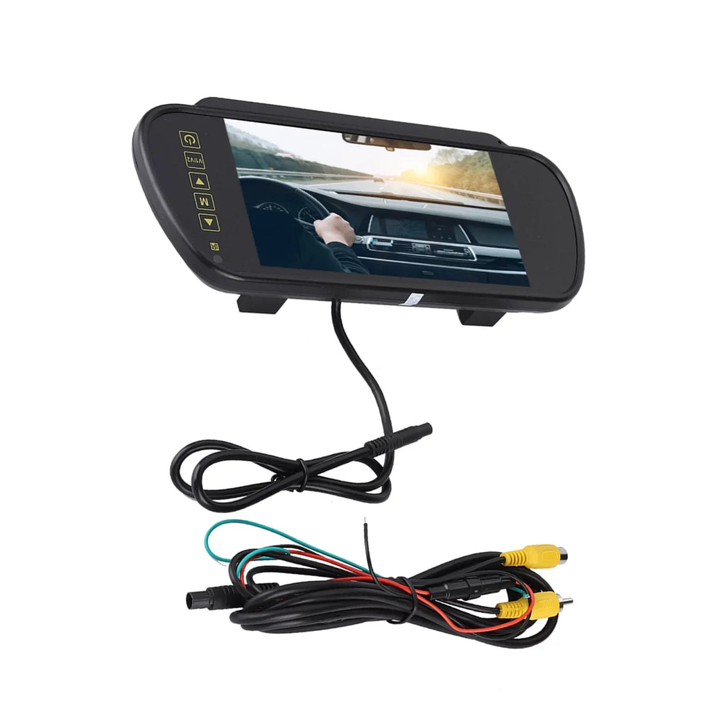 Auto Dimming Monitor Rear View Camera - 7inch Car Rearview Mirror  Auto Dimming Monitor Rear View Camera With Bracket