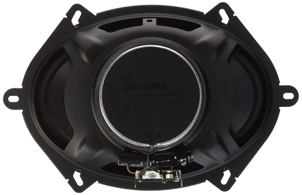 Polk Audio  + Series 5"x7" Coaxial Speakers with Marine Certification, Black