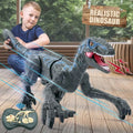 JBee Ctrl Remote Control Dinosaur Toys for Kids Boys Girls Walking Robot  -Rex with Lights and Sounds Dinosaur Toy Gifts for Boys Age 3-5, 5-7, 8-12 Years Old - Blue