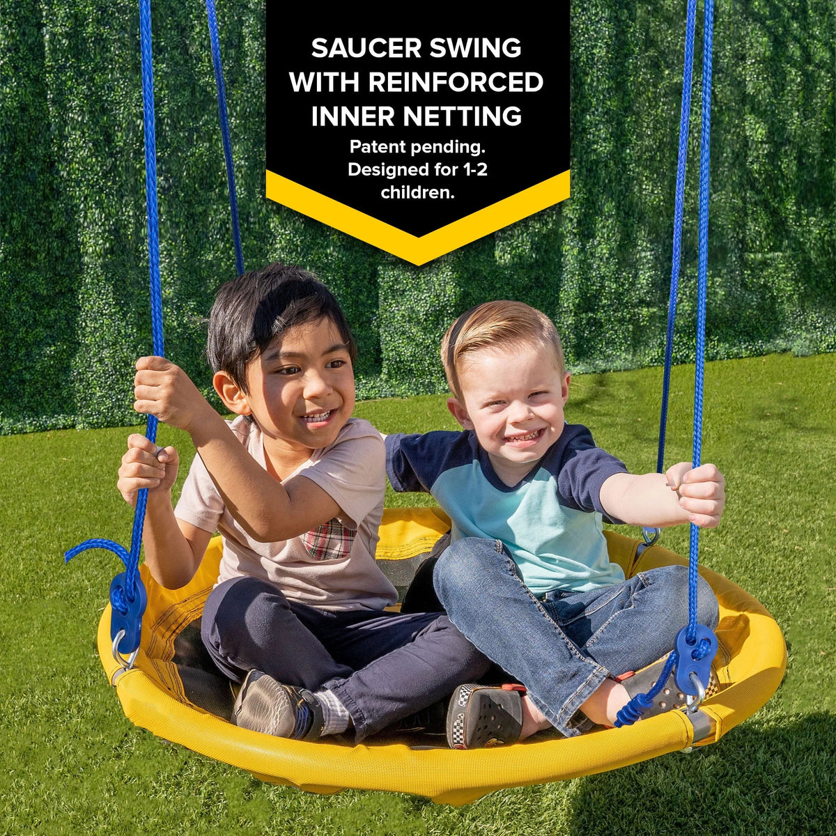 Sportspower Swing and Saucer Swing Metal Set with Heavy Duty -Frame, holds up to 300 lb.