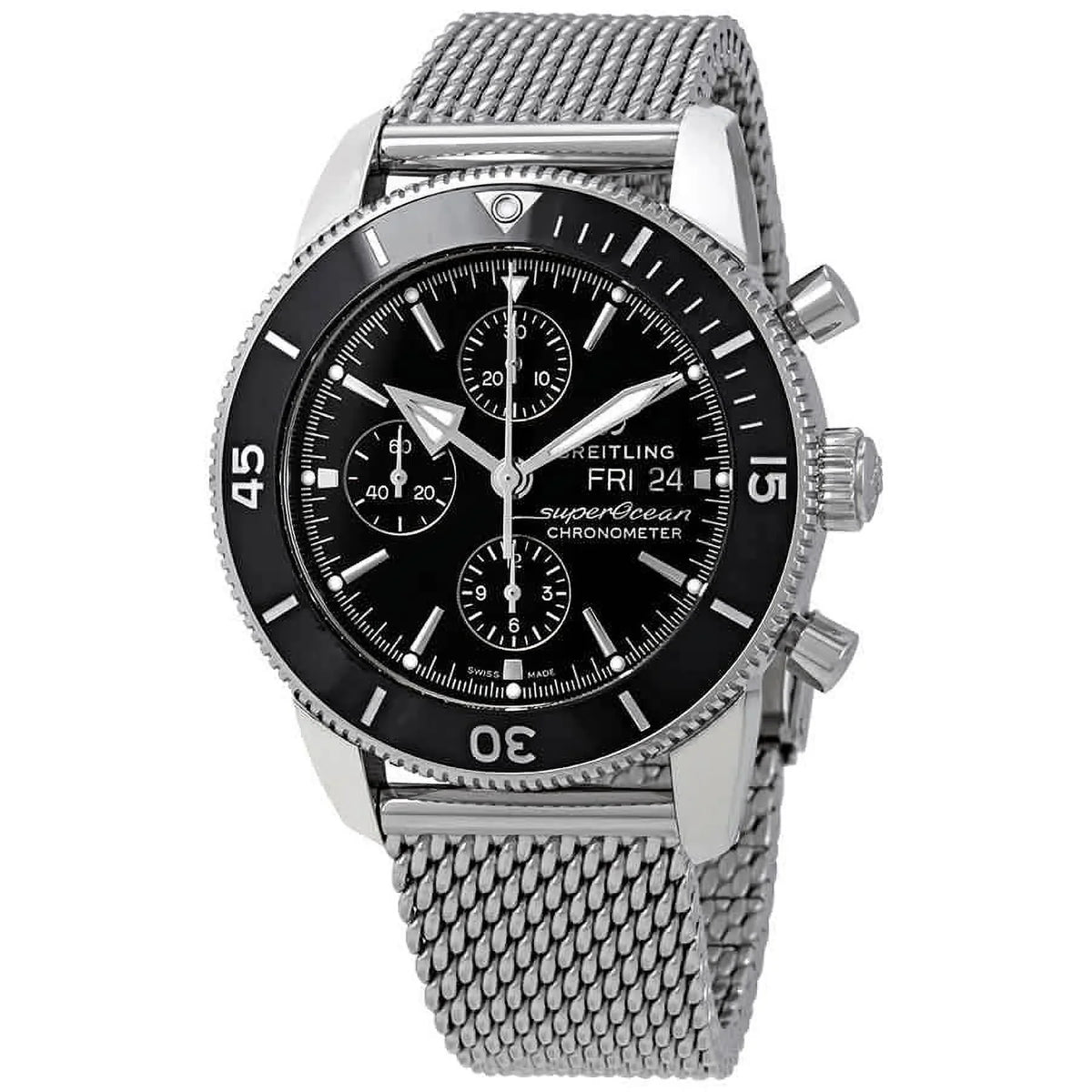 Breitling Superocean Heritage  Chronograph Automatic Black Dial Men's Watch