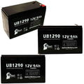 3x Pack - Compatible Amigo Mobility TravelMate Battery - Replacement  Universal Sealed Lead Acid Battery (12V, 9Ah, 9000mAh,  Terminal, , ) - Includes 6  to  Terminal Adapters