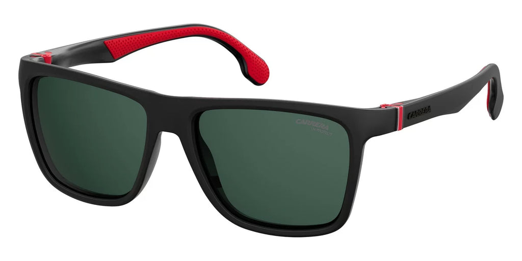 Carrera Men's / Square Sunglasses, Black/Green, 56 mm