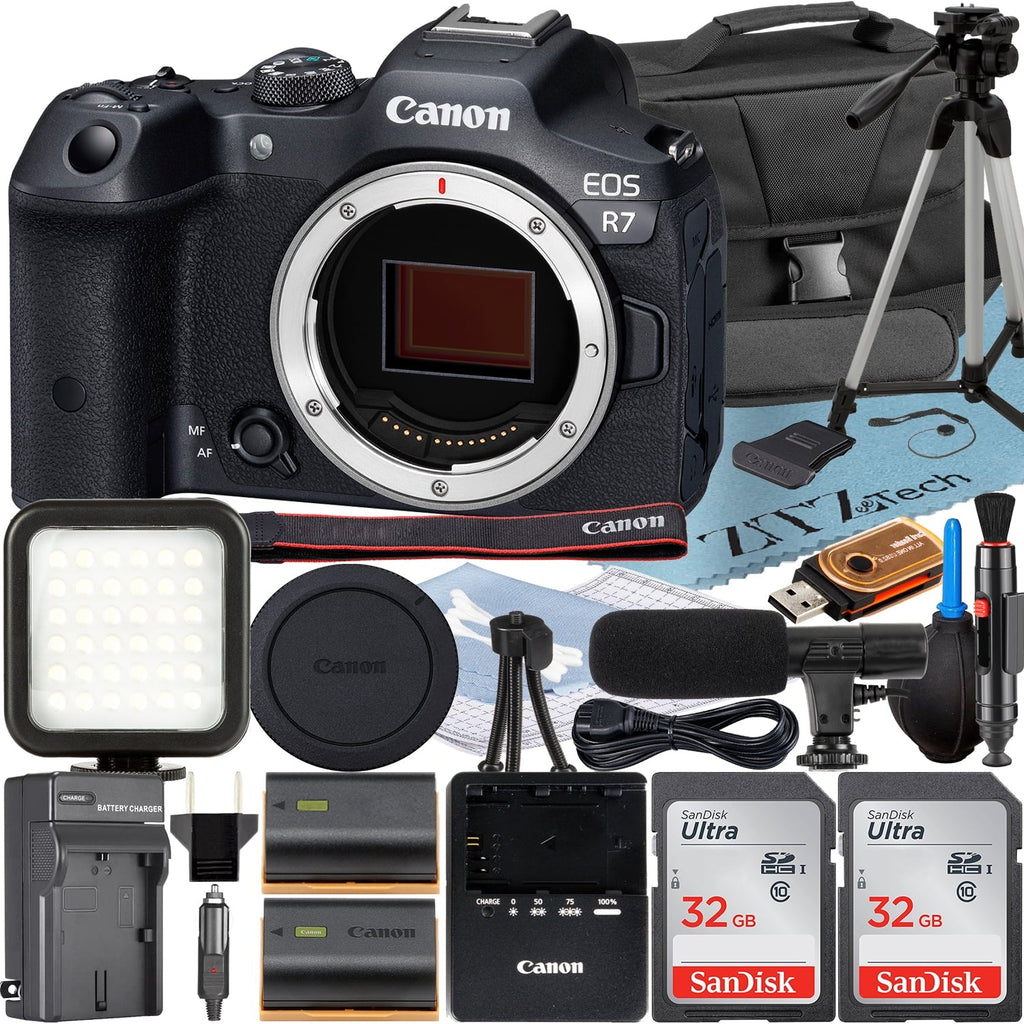 Canon   Mirrorless Camera (Body) with 2 Pack SanDisk 32GB Memory Card + Case + ZeeTech Accessory