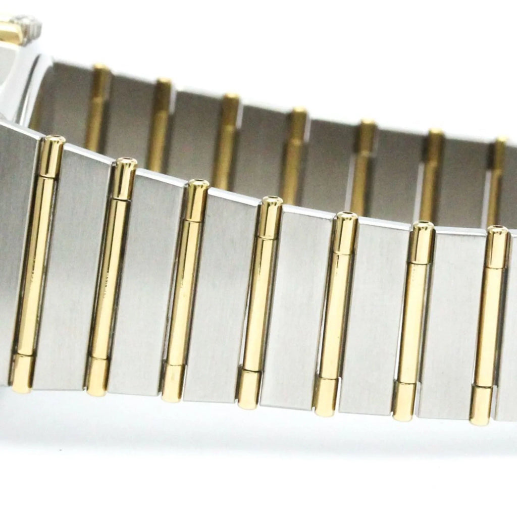 Pre-Owned Polished  Constellation Day Date 18K Gold Steel Watch 396.1070  (Good)