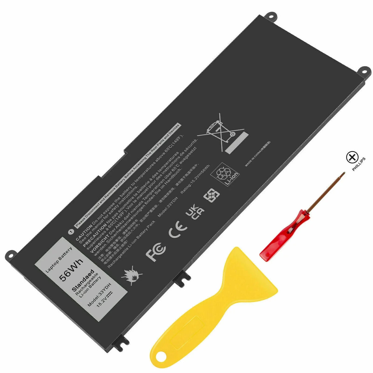 33YDH Laptop Battery For Dell Latitude 3380 3590 3580 3480 3490