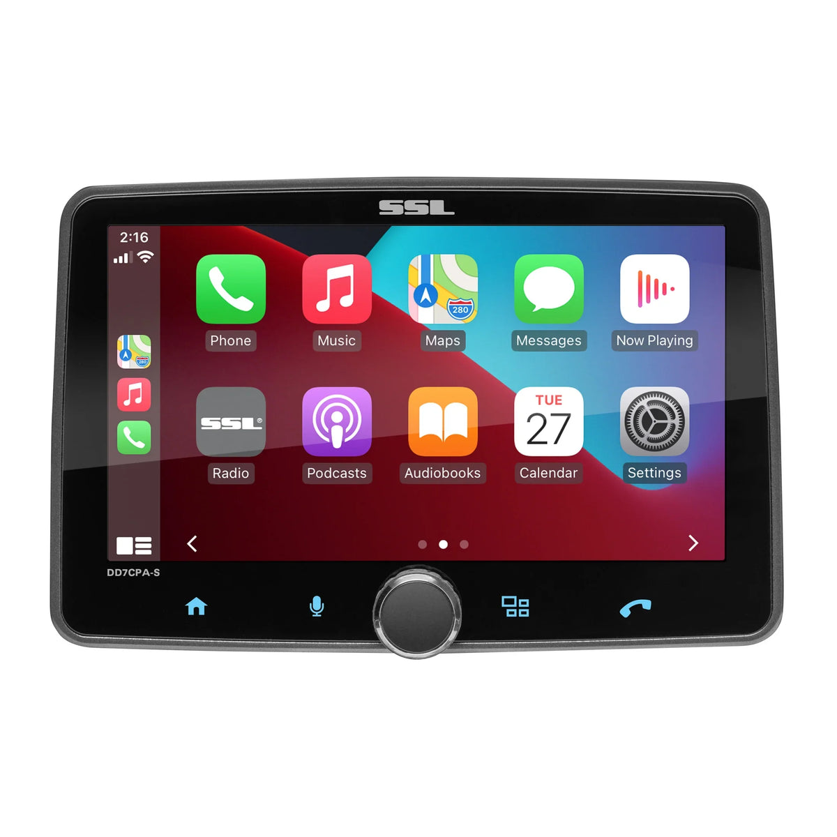 Sound Storm Laboratories - Car Audio Stereo System - Apple CarPlay, Android Auto, Single Din with 7 Inch Touchscreen, Bluetooth Audio & Calling Head Unit, No  Player, Radio Receiver