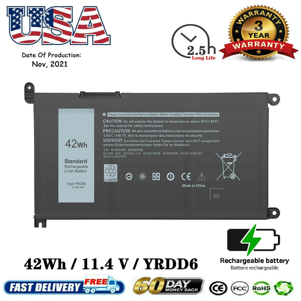 Type  Battery For Dell Inspiron 14 5000 2-in-1 5480 5482 series