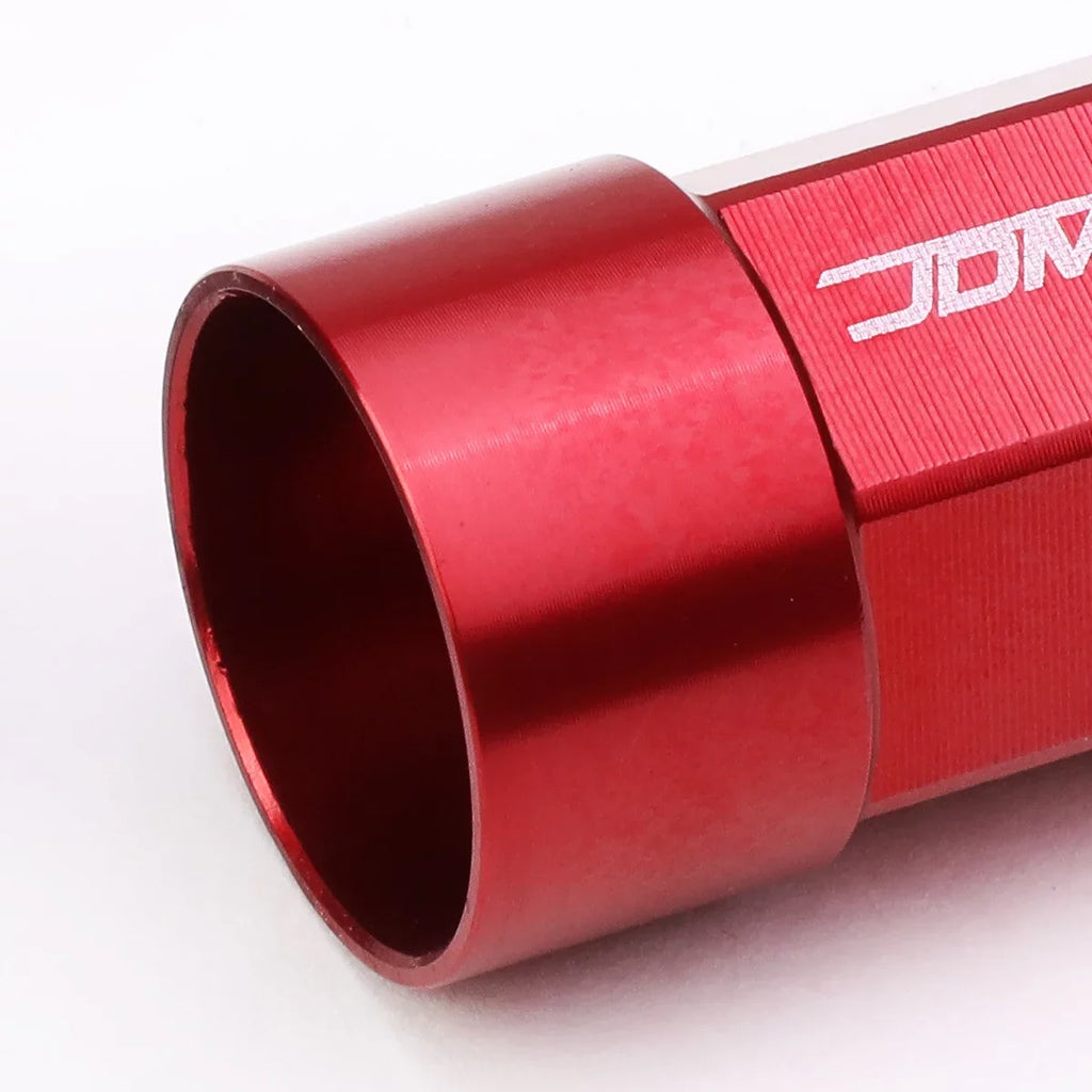 Motoring --9027-125- 20-Piece  x 1.25 Aluminum Alloy Wheel Lug Nuts +2  Deep Drive Extension (Red)