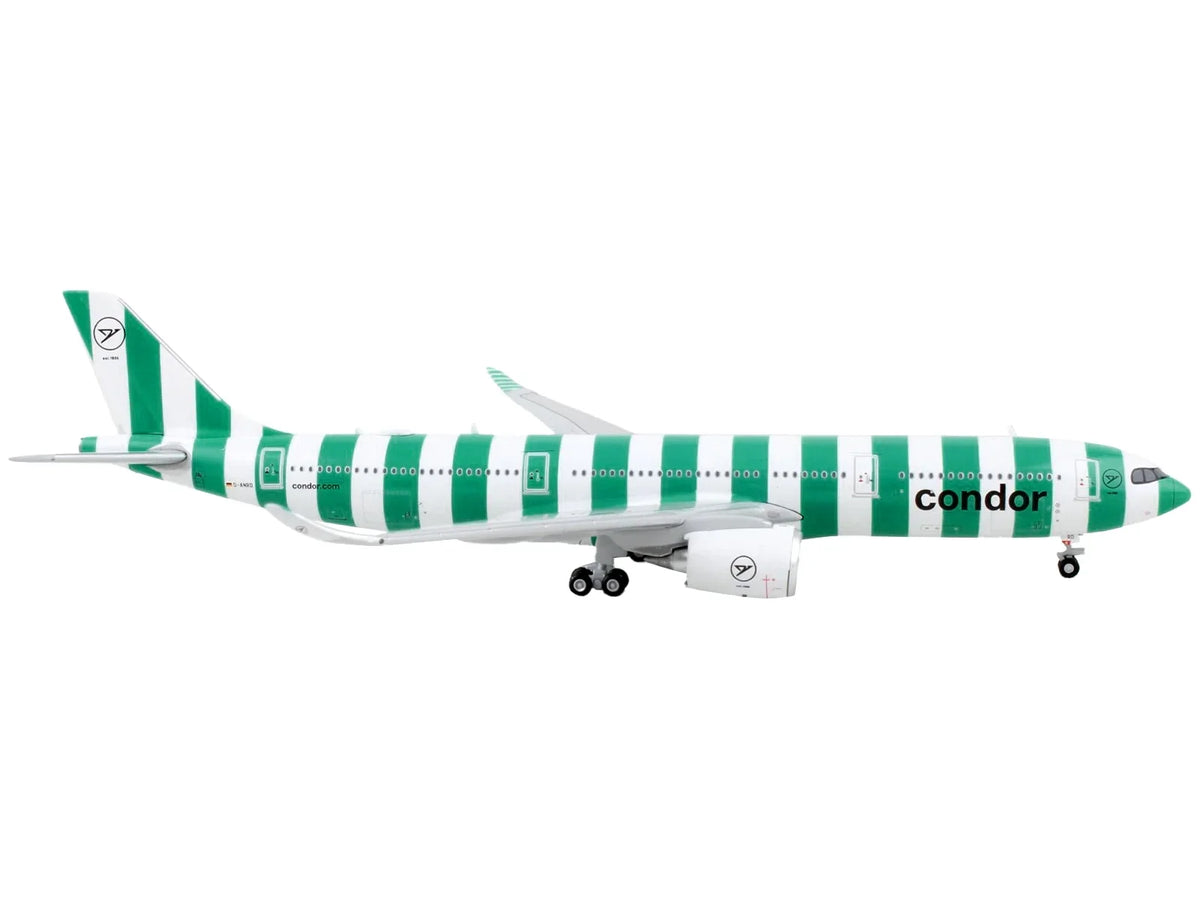 Airbus -900 Commercial Aircraft "Condor Airlines" Green and White Stripes 1/400 Diecast Model Airplane by GeminiJets