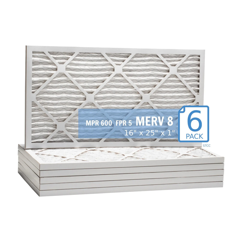 16x25x1, Purolator / Air Guard Hi- 40 Extended Surface Pleated Air Filter, ,  8, (6-pack)