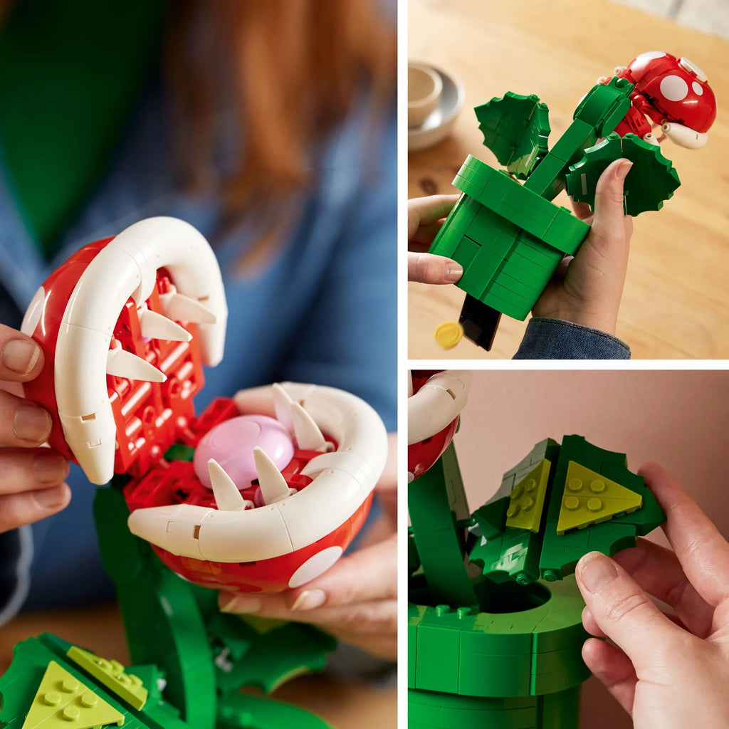 Super Mario Piranha Plant 71426, Build and Display Super Mario Brothers Toy for Adults and Teens, Authentically Detailed Posable Figure, Holiday or Birthday Gift for Gamers and Super Mario Fans