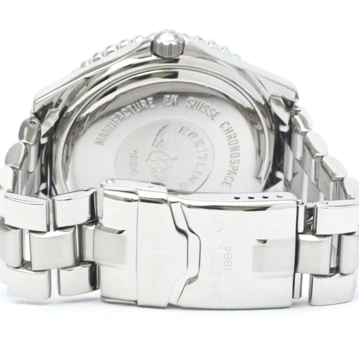 Pre-Owned Polished  Chronospace Steel Quartz Mens Watch .1  (Good)