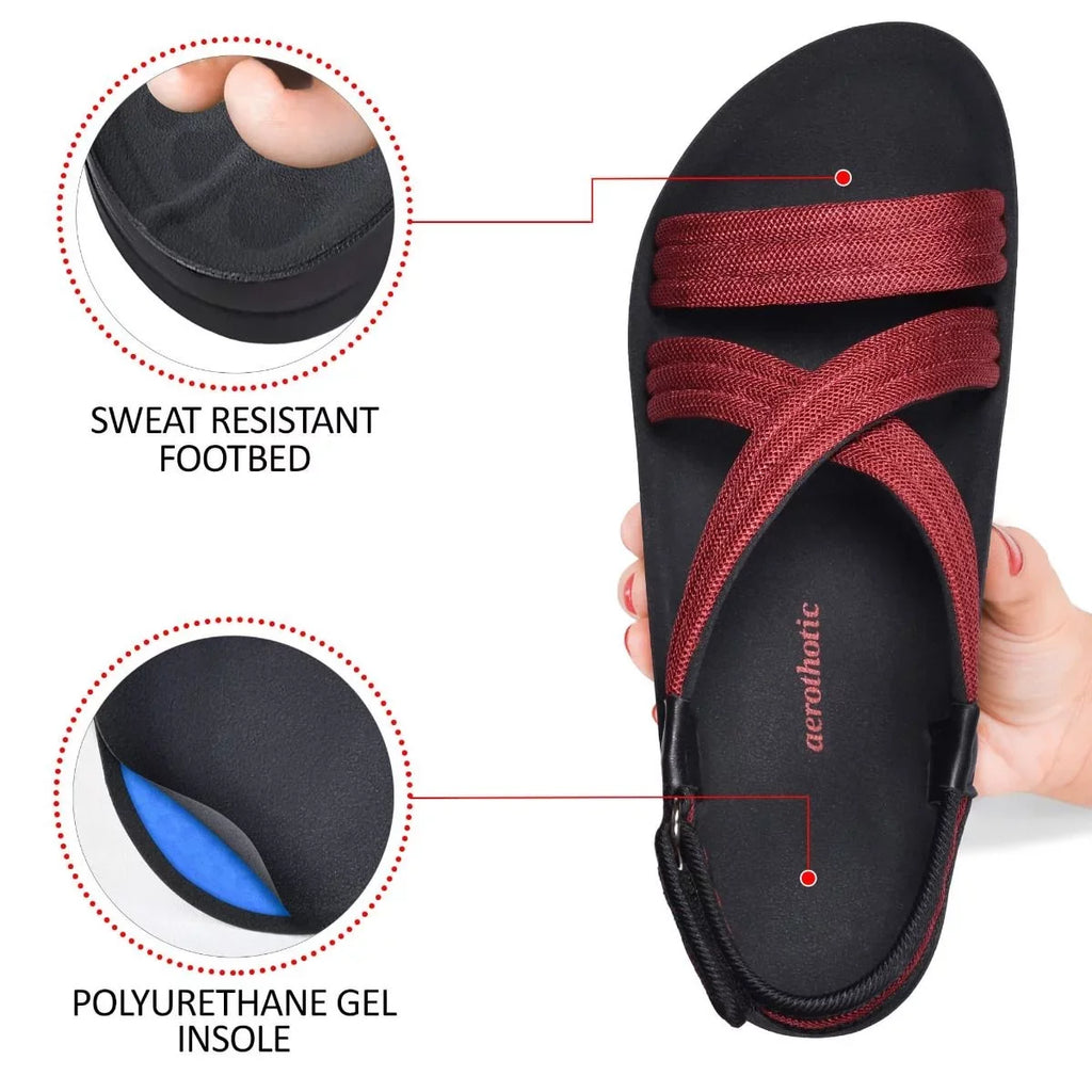Aerothotic Women's Hadal Adjustable Ankle Strap Open Toe Sandals