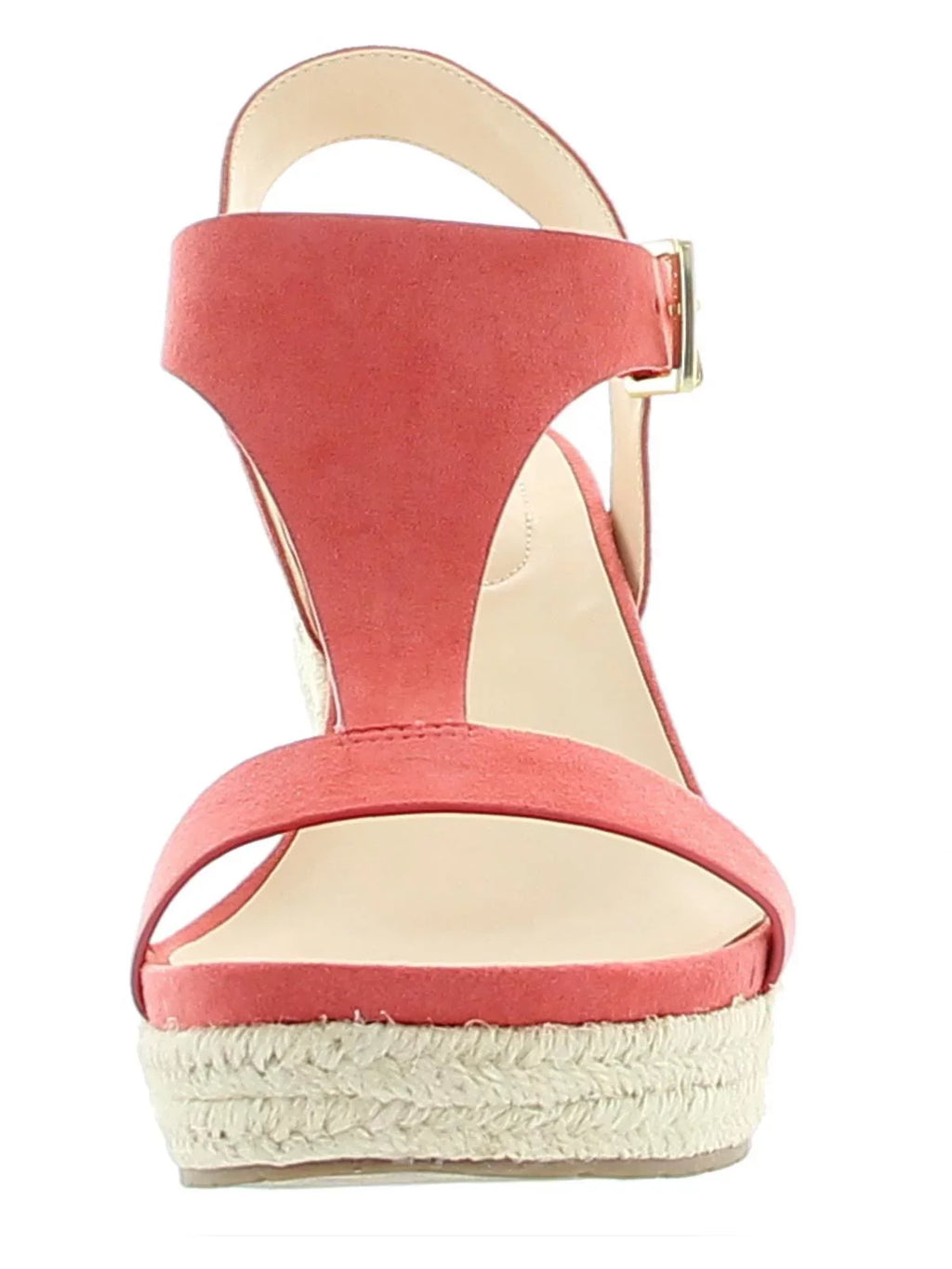 Womens Coral 0.5" Platform Padded Comfort Breathable -Strap Moisture Wicking Card Round Toe Wedge Buckle Espadrille Shoes 6.5