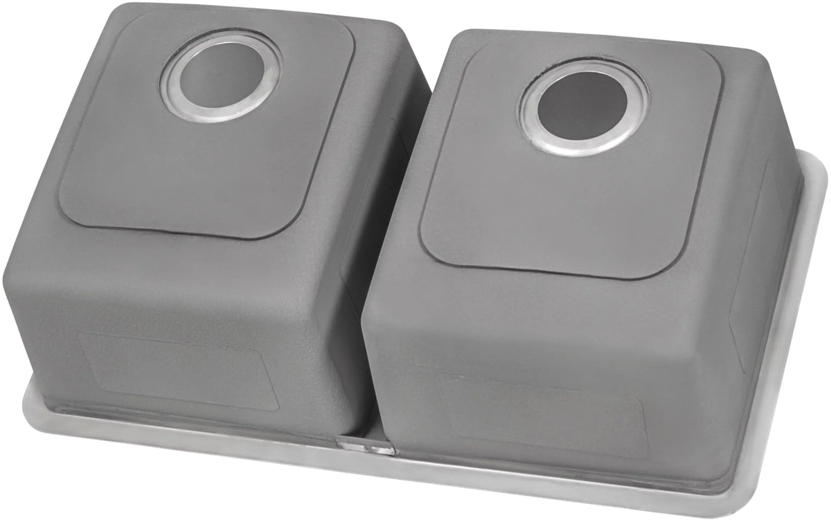 Ruvati   31 in. Undermount 50-50 Double Bowl 16 Gauge Stainless Steel Kitchen Sink